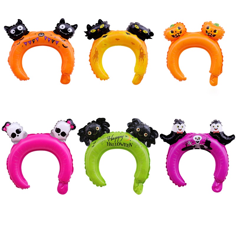 1 Bong Bóng Hình Ma, Nhện, Bí Ngô, Bong Bóng Trang Trí Tiệc Halloween