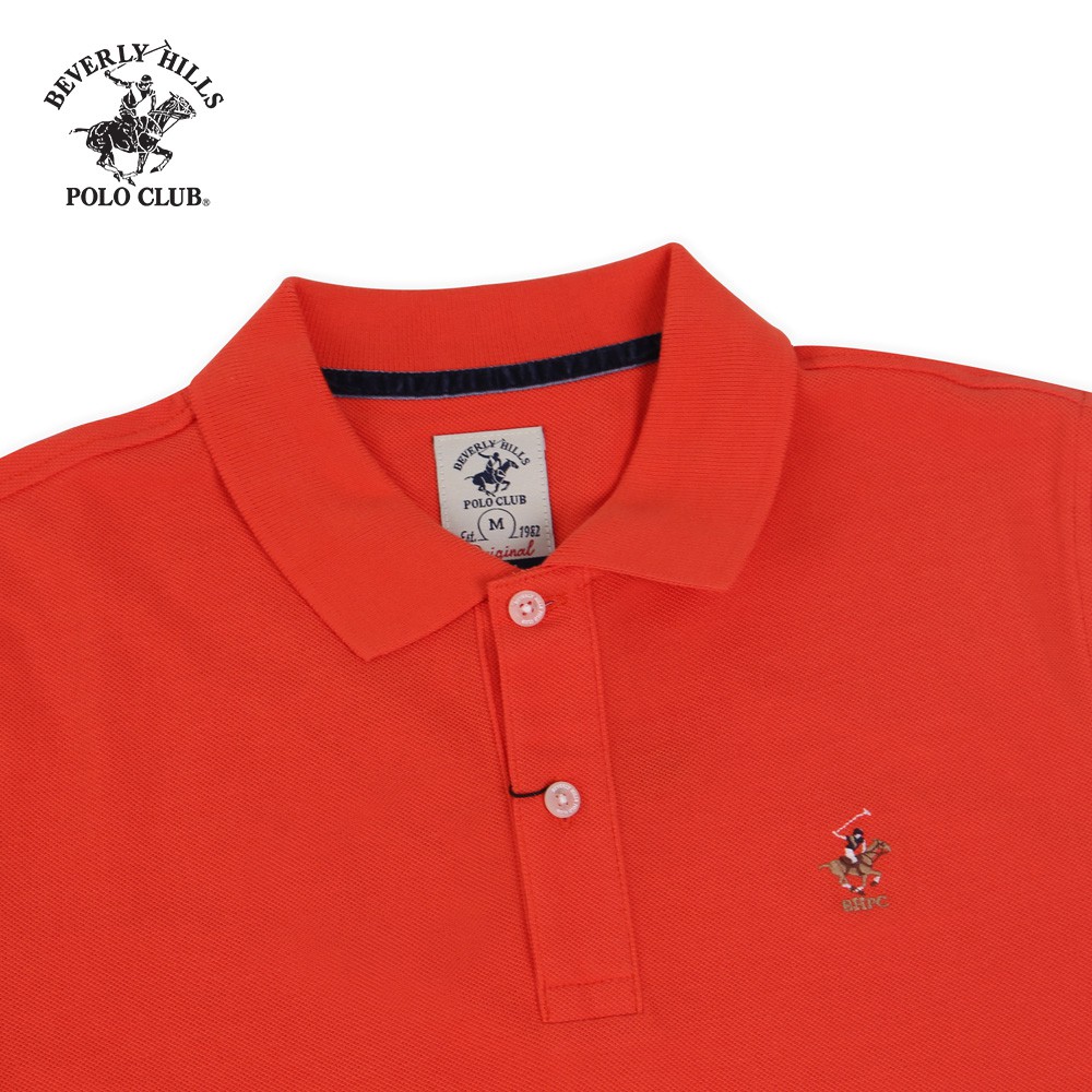 Beverly Hills Polo Club - Áo polo Ngắn tay Nam Slimfit Cam ngói OT- BHPC PMSSS20TL040