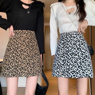 FREE💋Chân váy chữ A ngắn họa tiết da beo thời trang mùa hè cho nữ