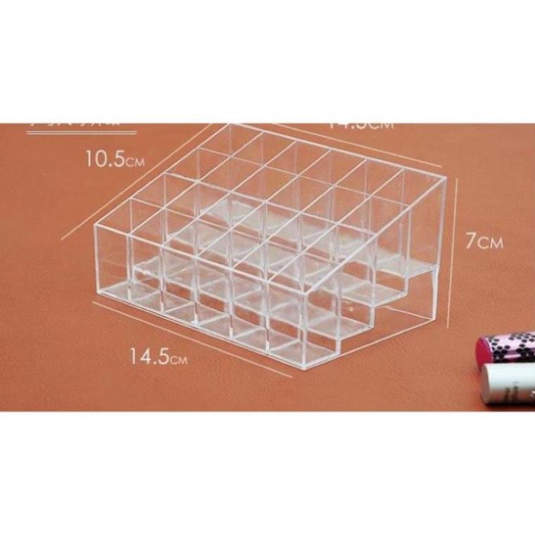 Khay Đựng Son 24 Ô Mica