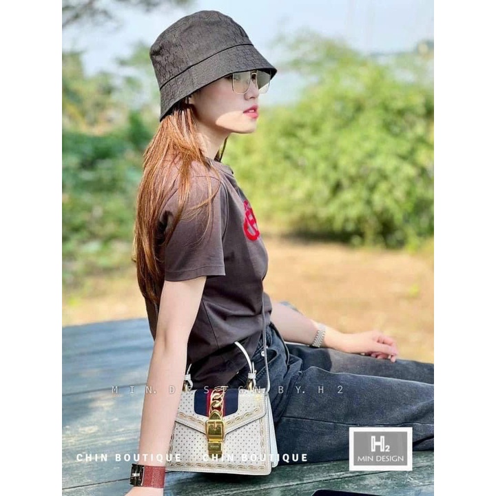 Áo thun nữ phông in chữ CELE paris from dấu quần chất cotton 4 chiều