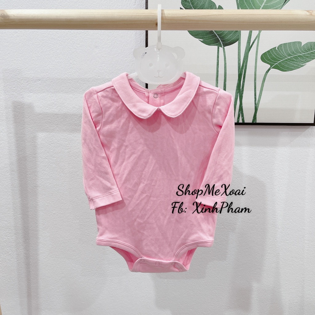 [Size 3M-24M] BODYSUIT, BODYCHIP CỔ BÈO/ CỔ SEN XUẤT DƯ CHO BÉ (3-13kg)