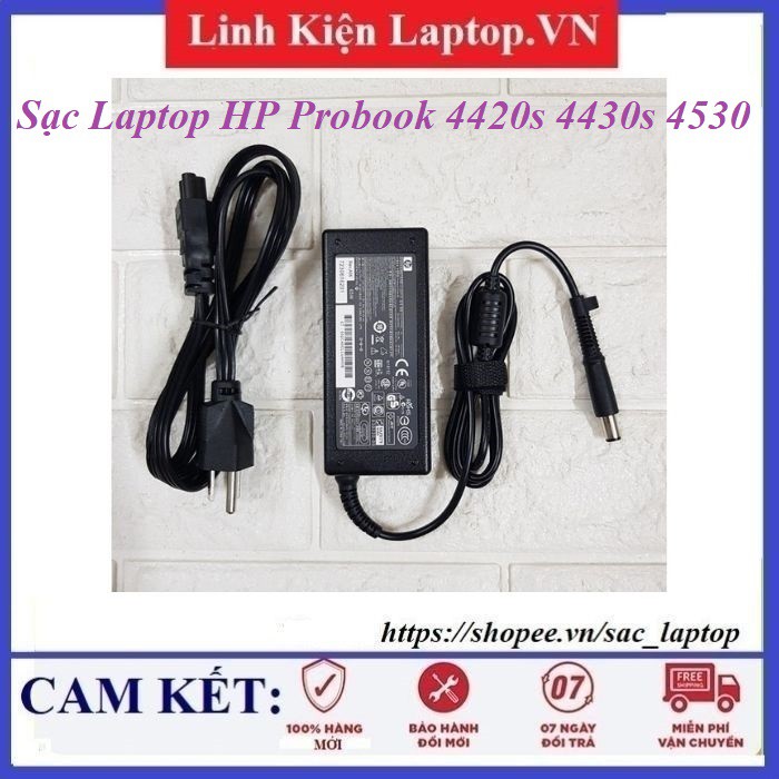 ⚡️Sạc laptop HP Probook 4420s 4430s 4530 OUTPUT 18.5V - 3.5A (65W) Chân Kim To kích thước 7.4mm x 5.0mm