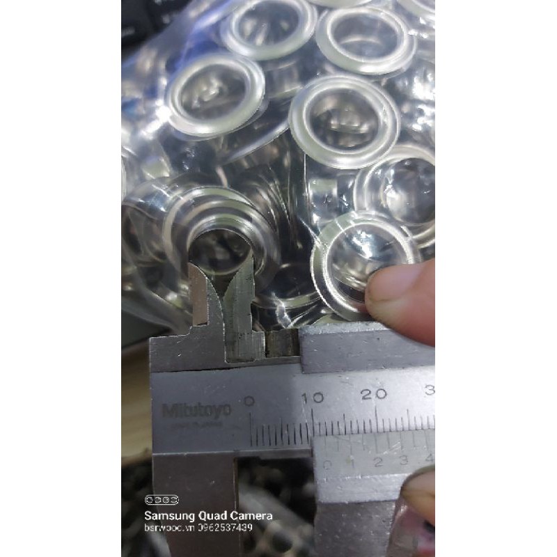 Khoen ore 12mm Khoen mắt cáo 12ly Thau không gỉ Khuy mắt cáo bấm vải Túi 100 cái  Phụ liệu may mặc