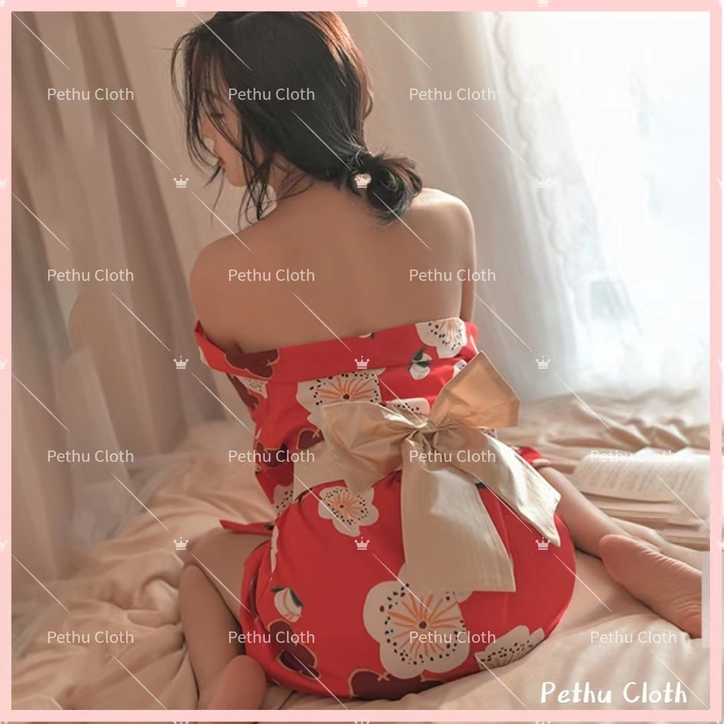 （Q1,HCM) 🤩Bộ ngủ sexy🤩set cosplay kimono gái nhật gợi cảm nóng bỏng hoa anh 40-65kg--024