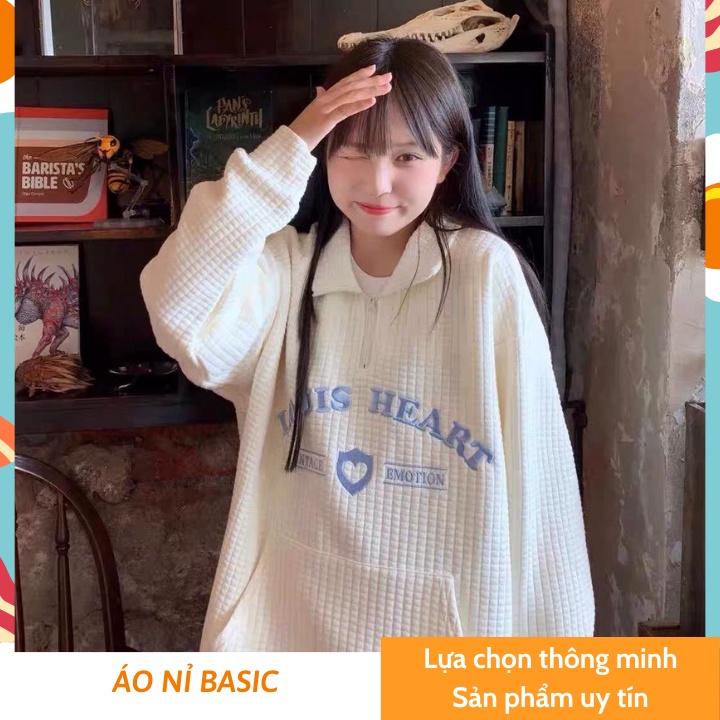 Áo nỉ Hoodie nữ  Basic form rộng unisex Ulzzang dễ mặc [FREESHIP] | BigBuy360 - bigbuy360.vn