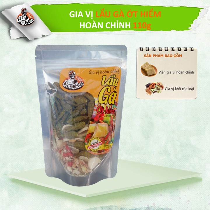 Gia vị lẩu Gà Ớt Hiểm Ông Chà Và 110g