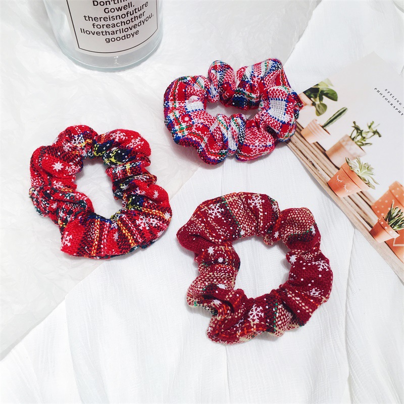 Pretty Female Christmas Theme Hair Lanyard