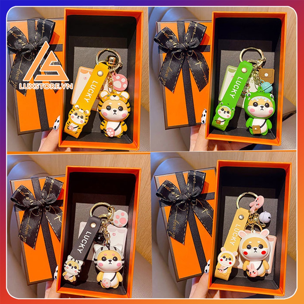 MÓC KHÓA CÚN SHIBA COSPLAY THÚ SIÊU DỄ THƯƠNG MÓC CẶP BA LÔ TÚI XÁCH – LUXSTORE