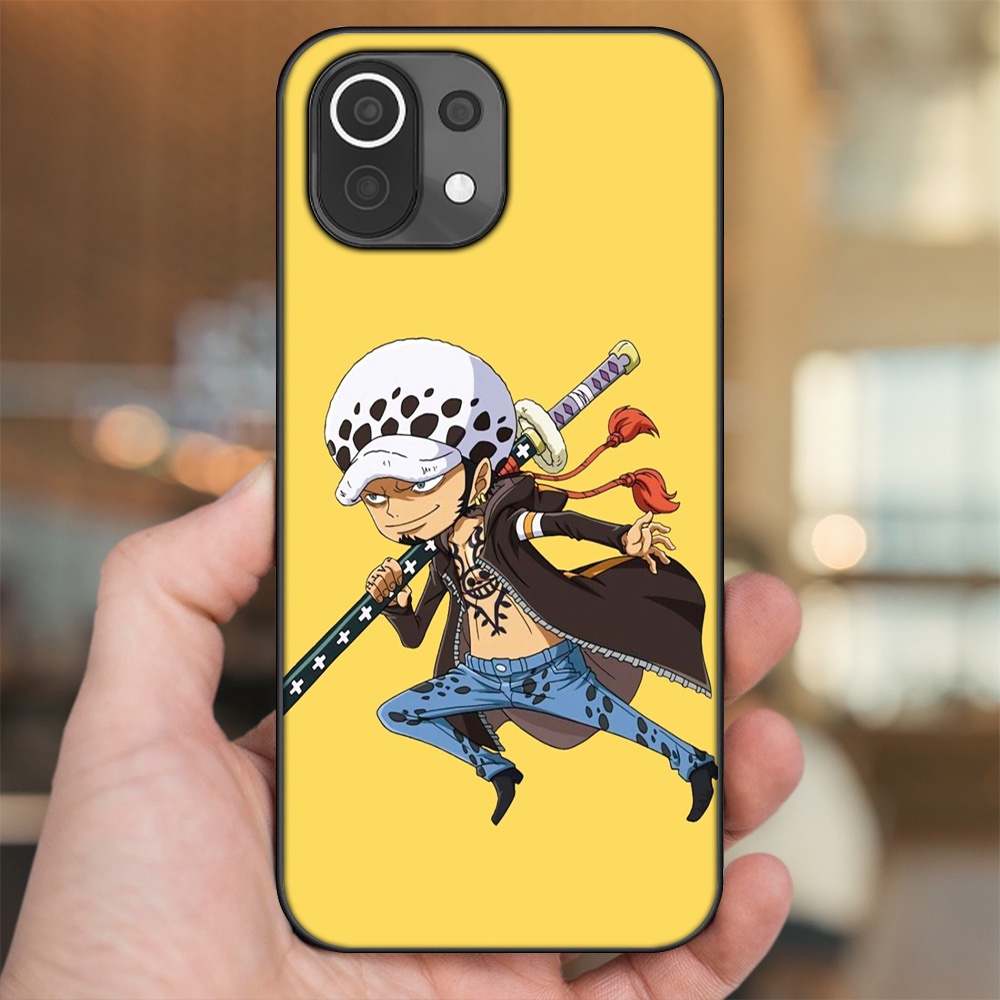 Ốp lưng Xiaomi Mi 11 Lite viền đen in hình Law One Piece