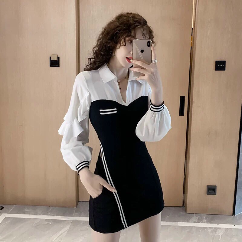 sét áo phối sơ mi + quần short