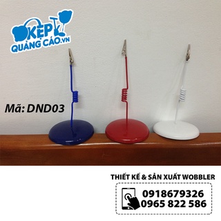 Chân đế để bàn, wobbler để bàn, chân đế quảng cáo, chân menu - ĐẾ NHỰA ĐỔ Đủ màu,  - DND03