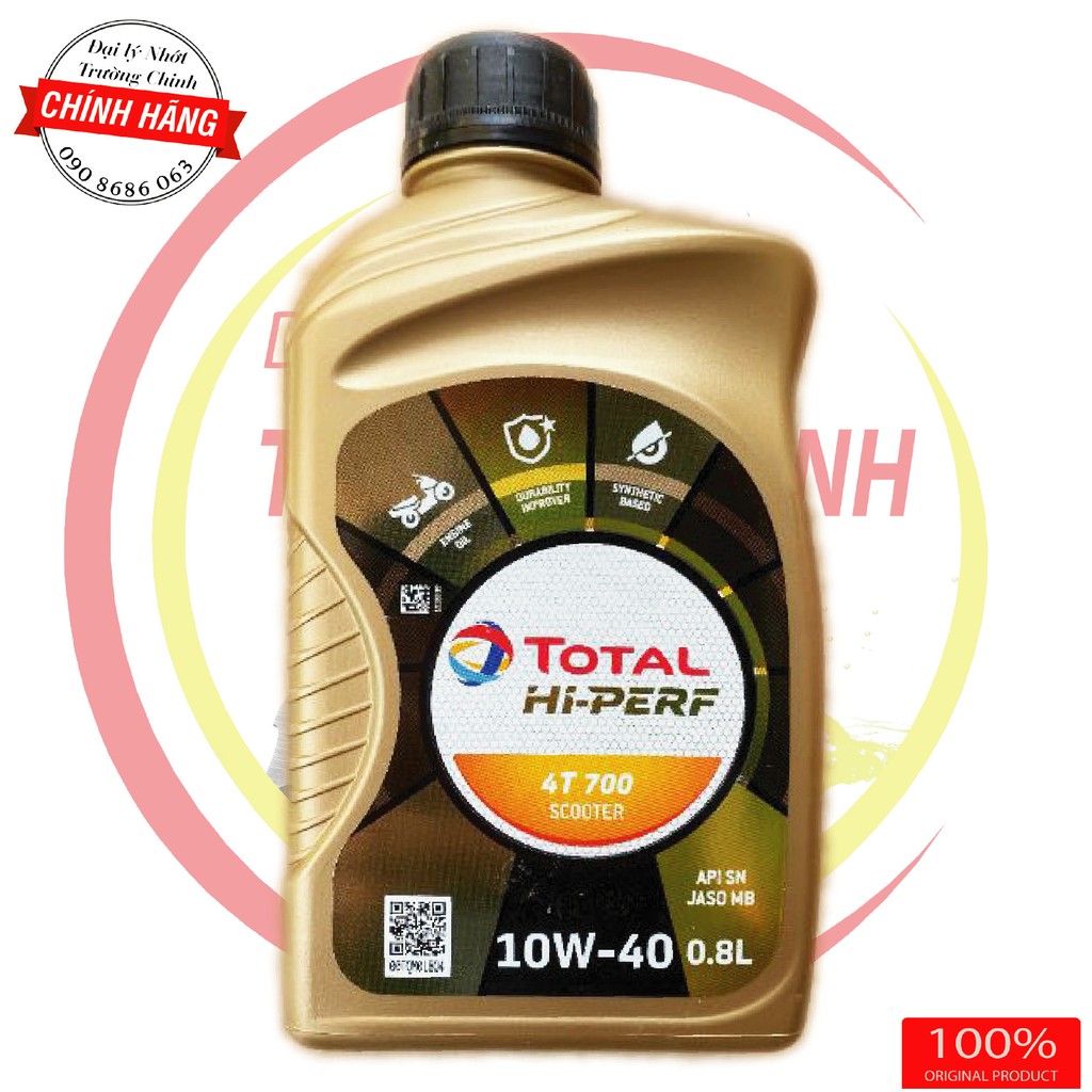 Nhớt Total Hi-Perf 4T Scooter 10W40 dành cho xe ga