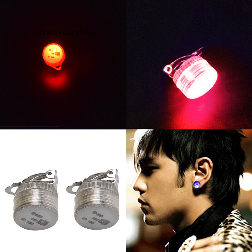 Khuyên Tai Đèn LED Xanh Đỏ Lấp Lánh
