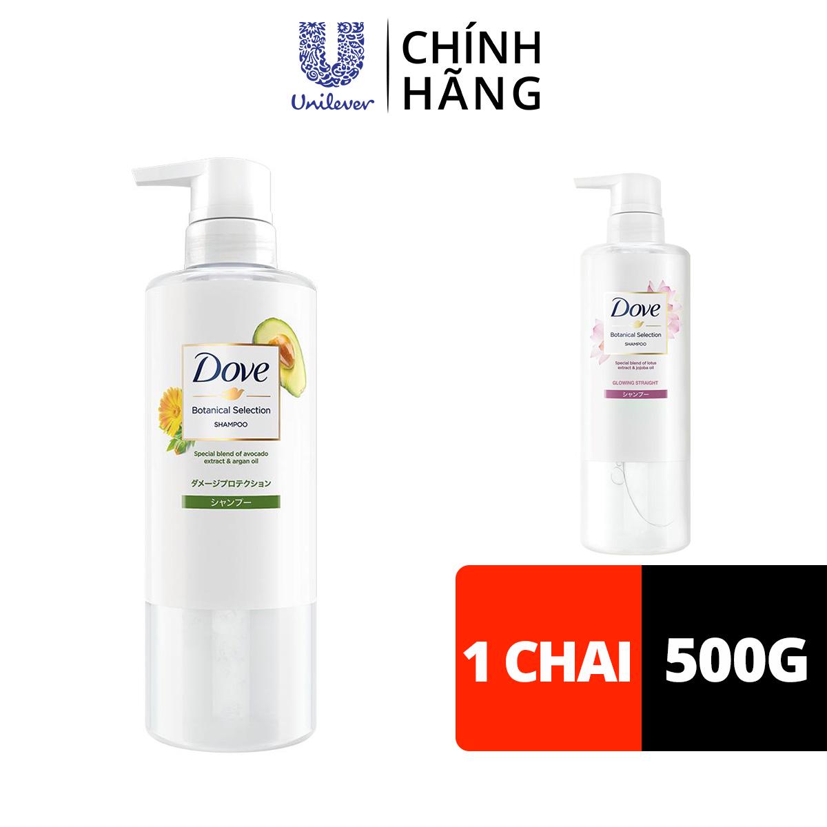 Dầu Gội Dove Phục Hồi Hư Tổn Chiết Xuất Hương Liệu Thiên Nhiên Selection (500g)