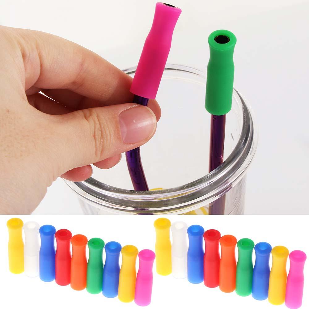 HARRIETT Ống Hút Bằng Thép Không Gỉ Rộng 6mm Chống Bỏng Có Thể Tái Sử Dụng