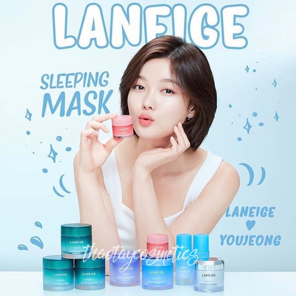 Mặt nạ ngủ dưỡng môi và mặt Laneige Sleeping Mask của Hàn Quốc