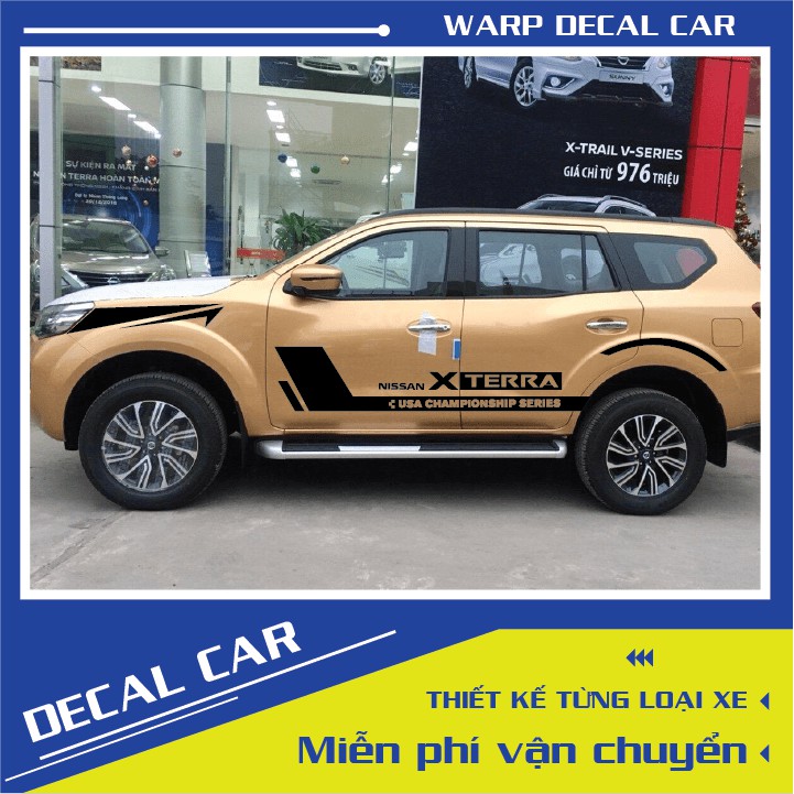 Tem xe Nissan Terra- decal Terra- tem xe ô tô giá rẻ