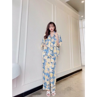 Đồ bộ pijama cánh dơi -Lụa mango cao cấp.
