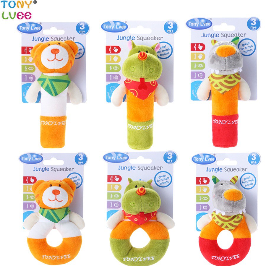 Baby Hand Ringing 0-1 Years Old Plush Grip Stick Baby Hand Holding Comfort Toys