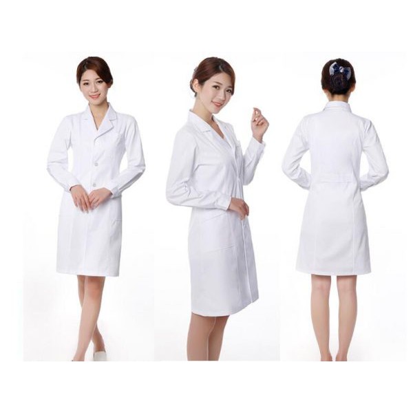 Áo Blouse, áo dược sĩ, áo y tá trắng tay ngắn và dài dành cho Nữ Nam