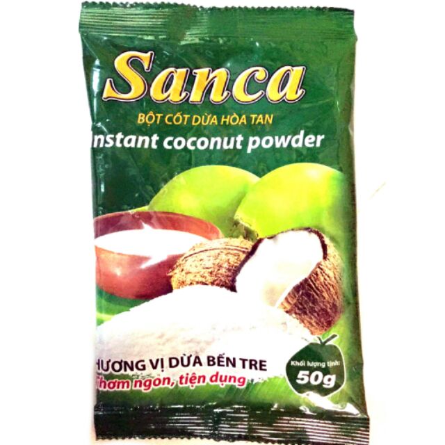 50g bột cốt dừa sanca - coconut powder