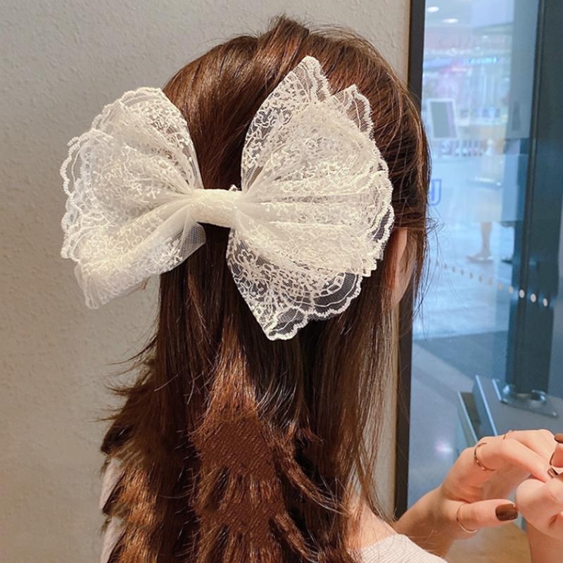 Kẹp tóc kiểu nơ thời trang dành cho nữ