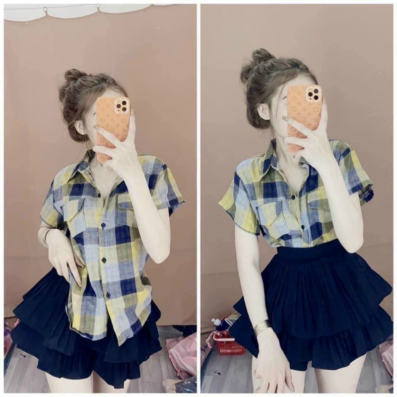 ÁO SƠMI CARO siêu Hot thời trang nữ