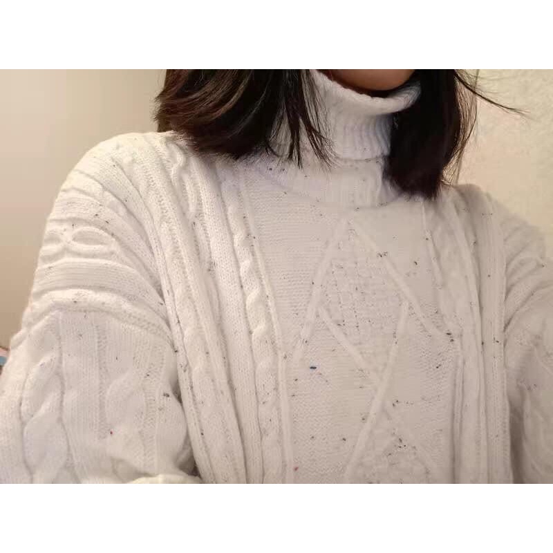 Áo len cao cổ hàn xẻng