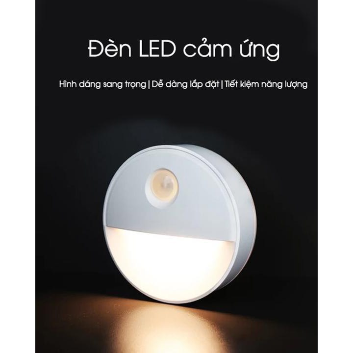 Đèn led cảm ứng chuyển động dán tường tiện lợi