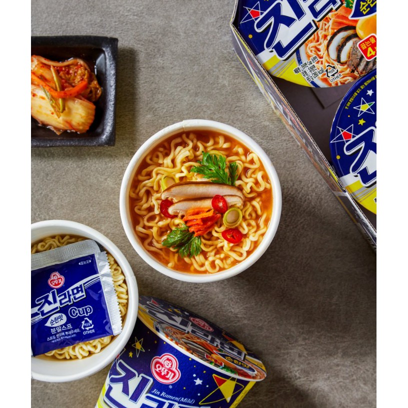 [OTTOGI] MỲ JIN CỐC KHÔNG CAY 65G - [오뚜기 ] 진라면 소컵-순한맛 65G