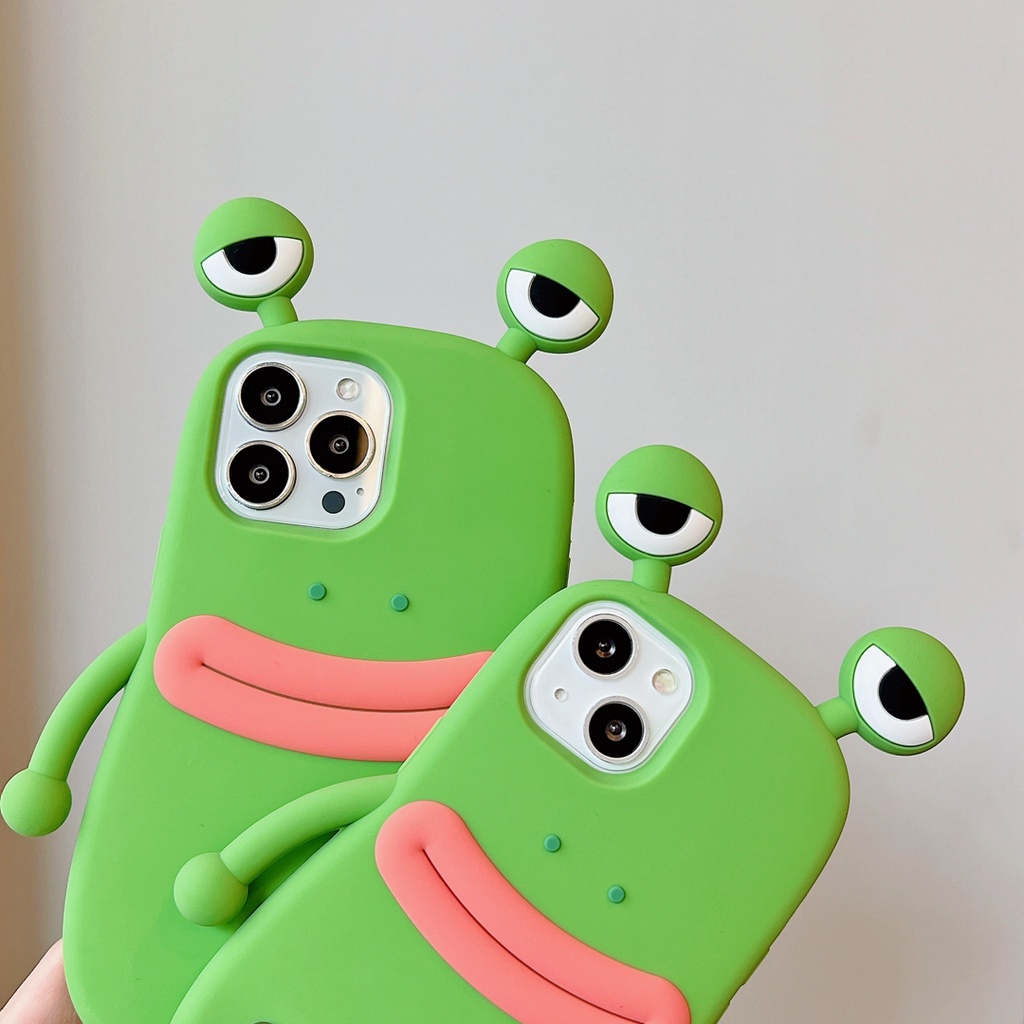 Ốp Điện Thoại tpu Hình Ếch 3d Cho iphone 14pro 14pro max 13 pro max ins12 pro max 7 8 plus xs max XR 11 pro max xsmax