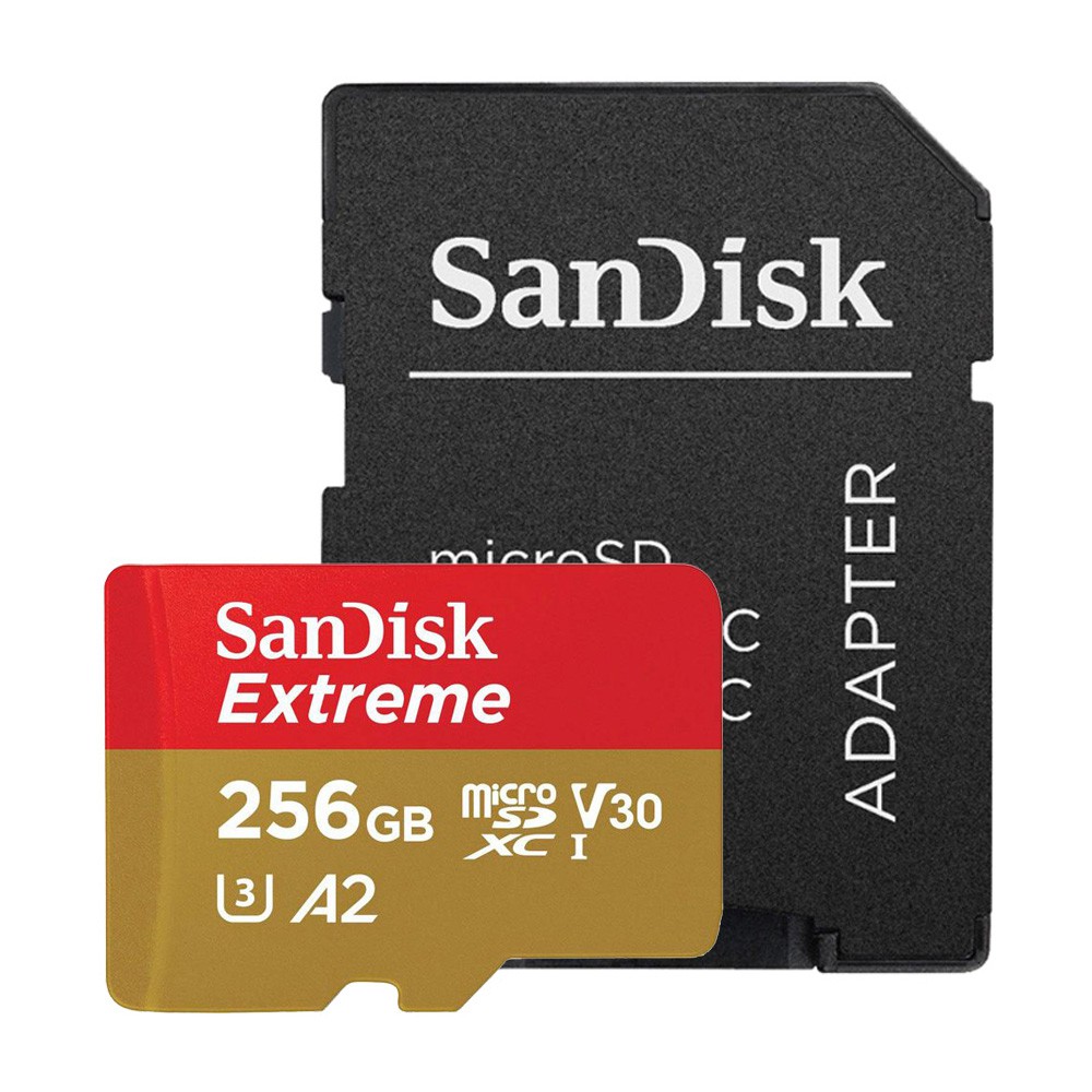 Thẻ nhớ MicroSDXC SanDisk Extreme A2 - 256GB V30 U3 4K Class 10 UHS-I 190MB/s 160MB/s (SDSQXAV-256G-AN6MA)