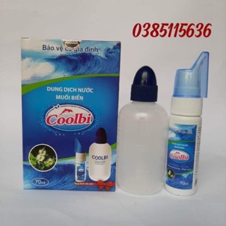 Bình rửa mũi Coolbi kèm xịt nước muối biển có video hướng dẫn