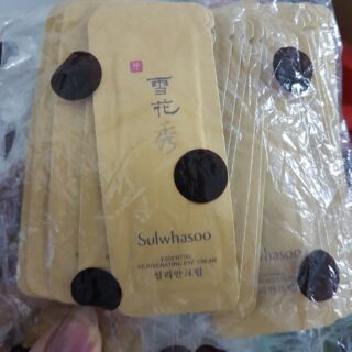 Combo 30 gói kem trẻ hóa da vùng mắt sulwhasoo essential rejuvenating eyes cream