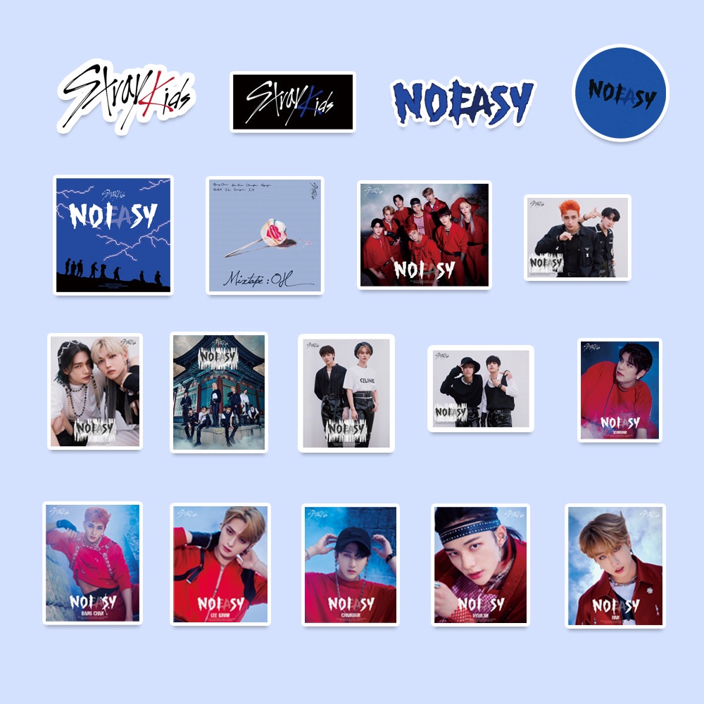 Sticker Hình Thần Tượng Nhóm Nhạc Stray Kids Không Thấm Nước