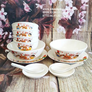 bộ chén tô dĩa sứ trắng - chén tô dĩa sứ trắng