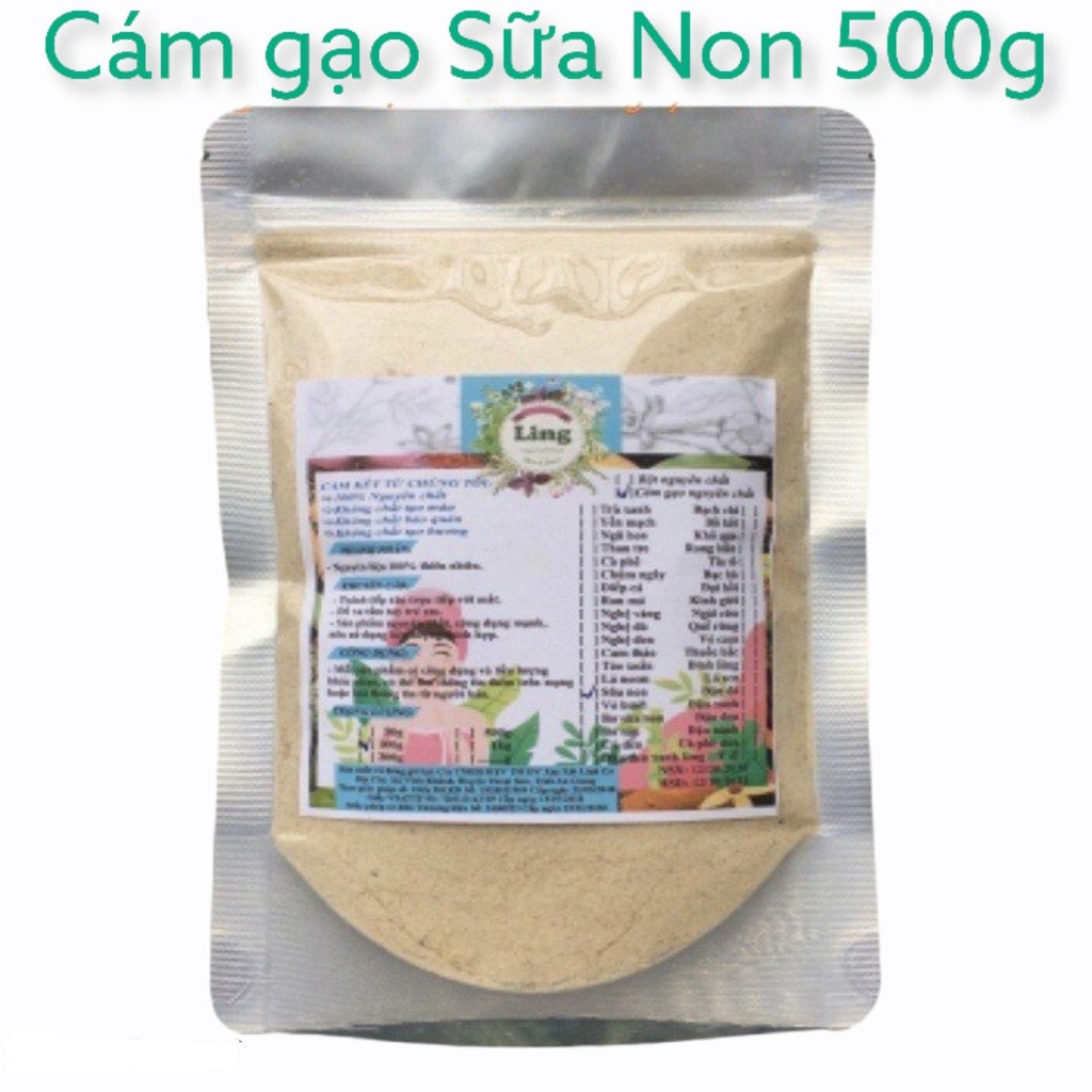 [Sỉ-Rẻ] Tinh Cám gạo Sữa non Thật 500g nguyên chất thiên nhiên 100% có giấy ĐKKD và VSATTP Ling [Lẻ-Sỉ]