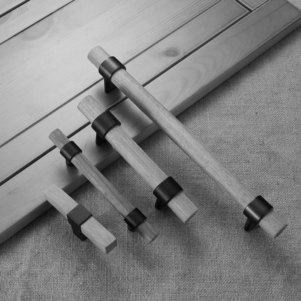 Tay Cầm Nội Thất Trang Trí Nội Thất|Tay Nắm Cửa Tủ Quần Áo Bằng Gỗ 96mm