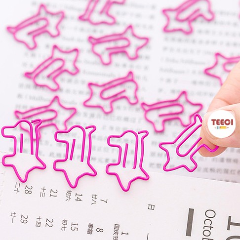 Kẹp Giấy Kim Loại Kẹp Đánh Dấu Vở Hình Chú Lợn Đáng Yêu D031