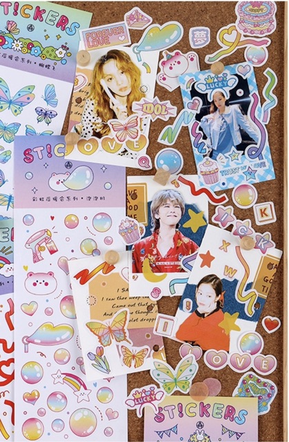 [SALE] Dây stickers confetti xác pháo để trang trí