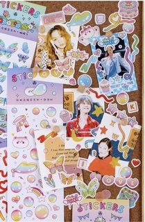 [SALE] Dây stickers confetti xác pháo để trang trí