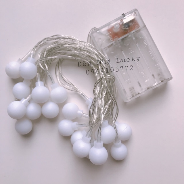 Đèn led bi cherry nhiều màu chớp nháy 3m / 5m / 10m trang trí giáng sinh, tết, quán cafe cực lung linh