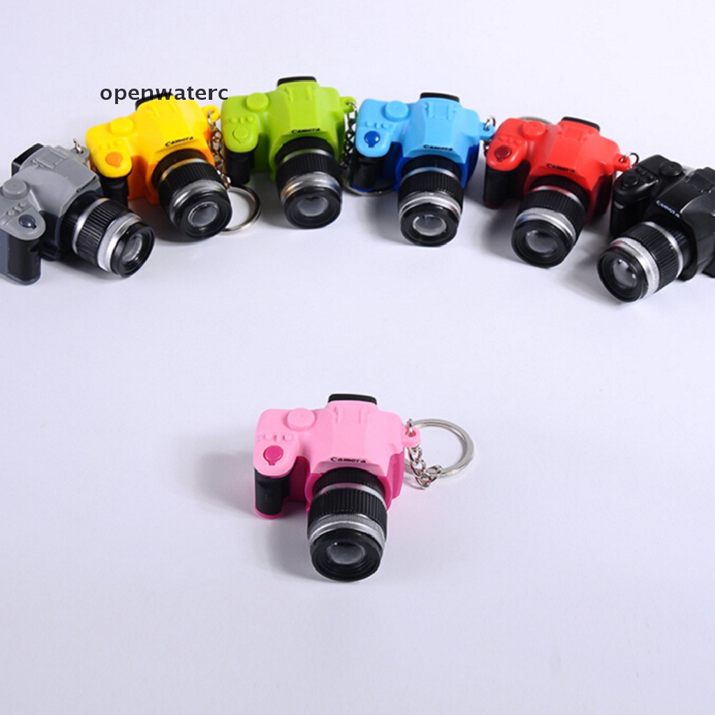 Móc Khóa Hình Máy Ảnh Đồ Chơi Mini Có Đèn Flash Và Âm Thanh Dễ Thương