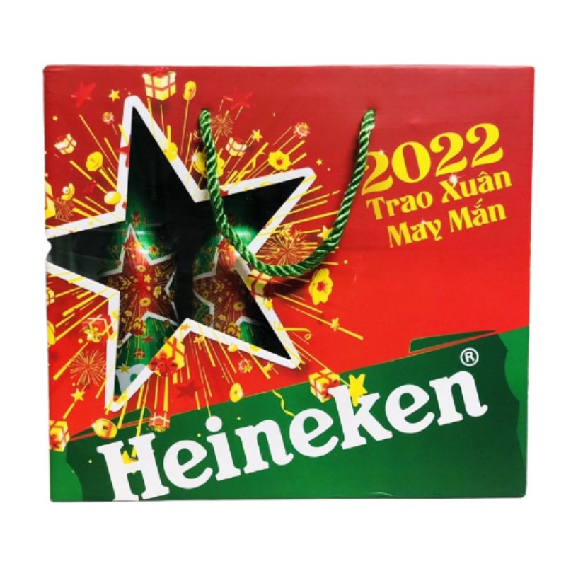 Now Ship - Hộp quà tết Heineken 4 chai phiên bản giới hạn