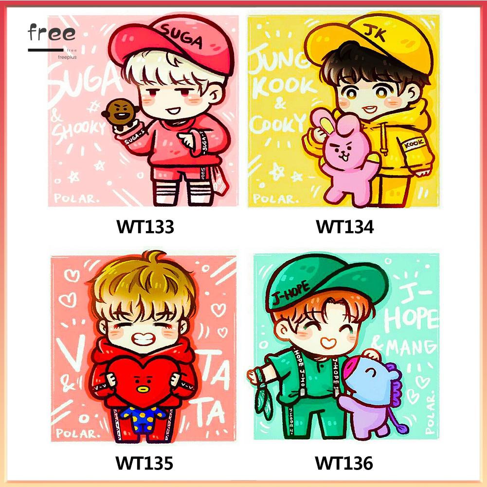 Tranh Đính Đá Tự Làm Trang Trí Nhà 5d Hình Bts | BigBuy360 - bigbuy360.vn