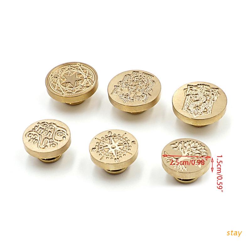 Đầu Con Dấu Bằng Đồng Thay Thế Cho Tay Cầm Gỗ Cổ Điển In Sáp Hơn 500 Mẫu Họa Tiết