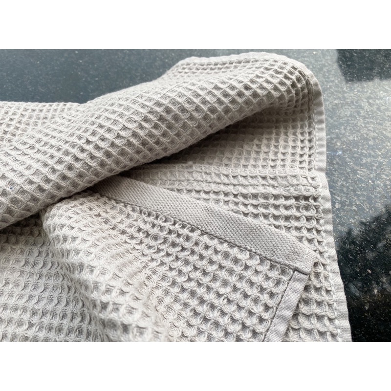 Khăn tắm Muji 100% cotton organic xuất dư - hoạ tiết tổ ong