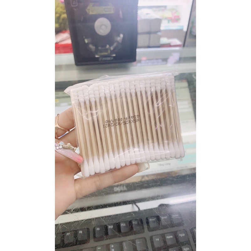 Tăm bông Misu lõi gỗ 100u