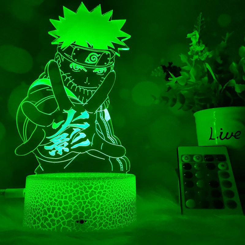 Đèn Led 3d Hình Nhân Vật Naruto 3d Độc Đáo